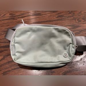 Gray Lululemon belt bag